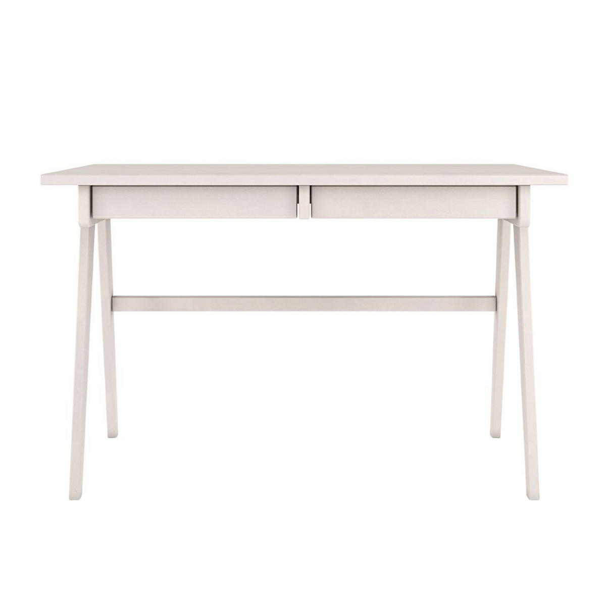 SCHREIBTISCH Edda, 120/65/75 cm in Weiß, Buchenholz - Weiß, Holz/Buchenholz (65/120/75.5cm) - Visby