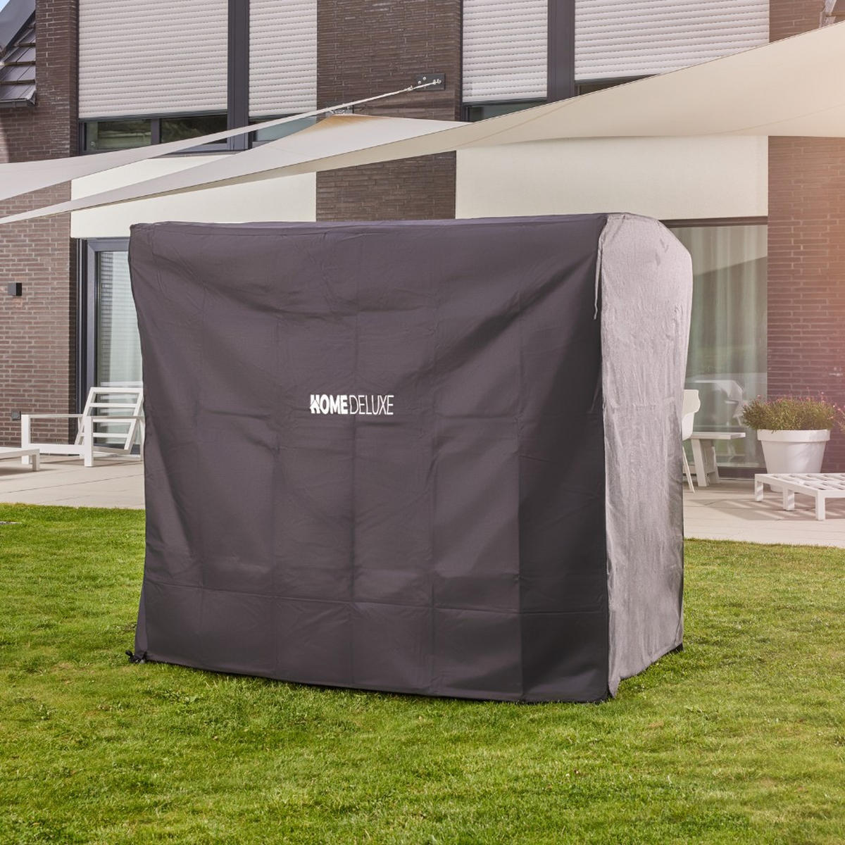 ABDECKUNG CAPE DESCANSO - Schwarz, Textil (198/179/125cm) - Home Deluxe