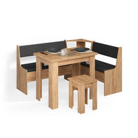 ECKBANKGRUPPE Tiberio Goldkraft Eiche 150 x 120 cm mit Tisch - Honigeiche, Holzwerkstoff (150/80/120cm) - Livinity®