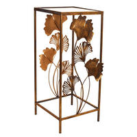 TISCH aus Metall, golden, 35x33x76cm - Goldfarben, Metall (33/35/76cm) - Wanderlust