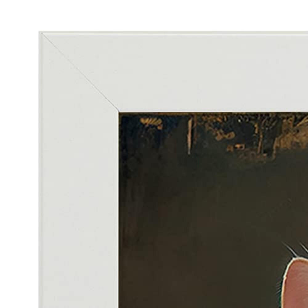 POSTER Singapura-Katze In Voller Farbe Fotostil A4 Weißer Rahmen - Weiß, Papier (29.7/5/21cm) - Nacnic