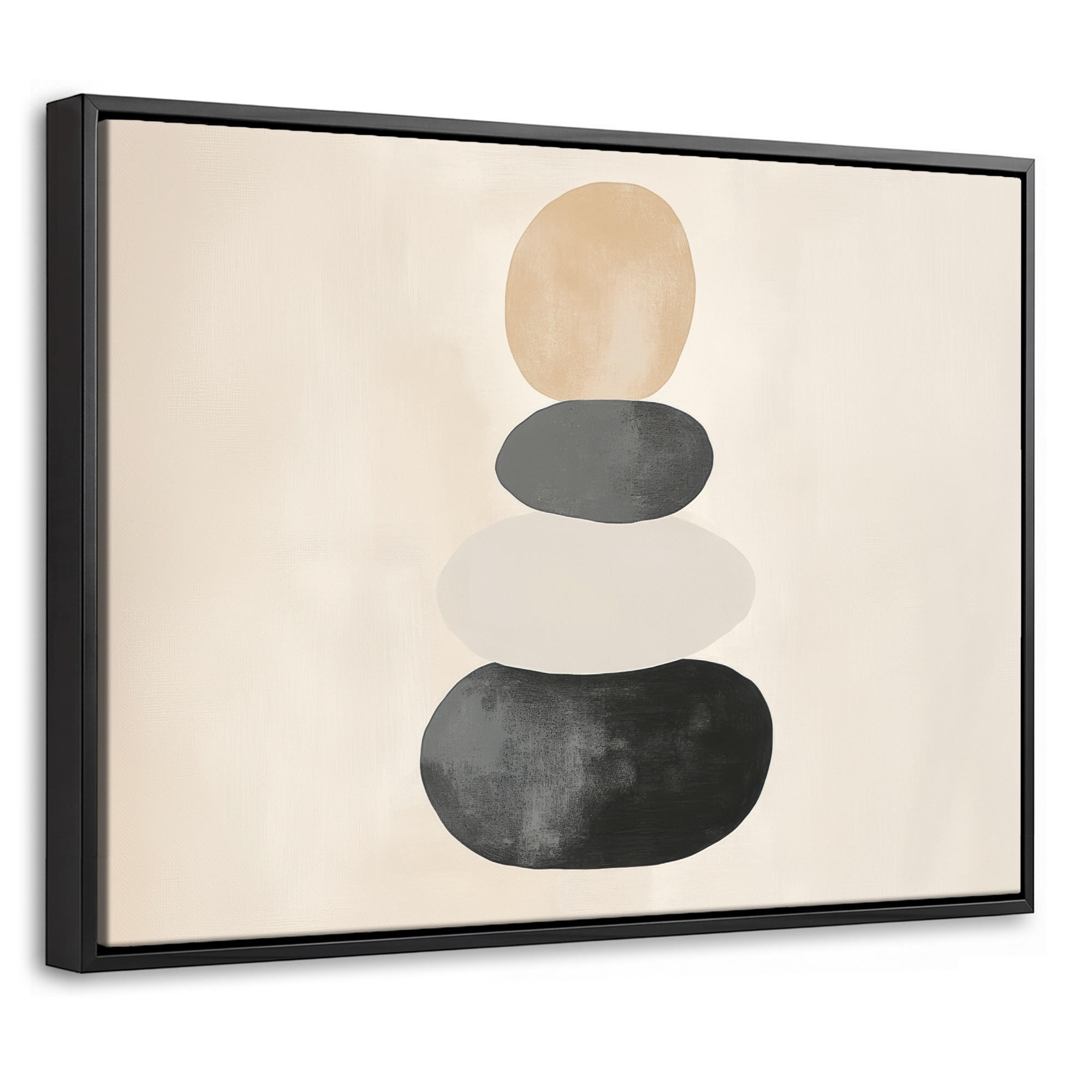 MuchoWow Leinwand Taupe 40x30 cm