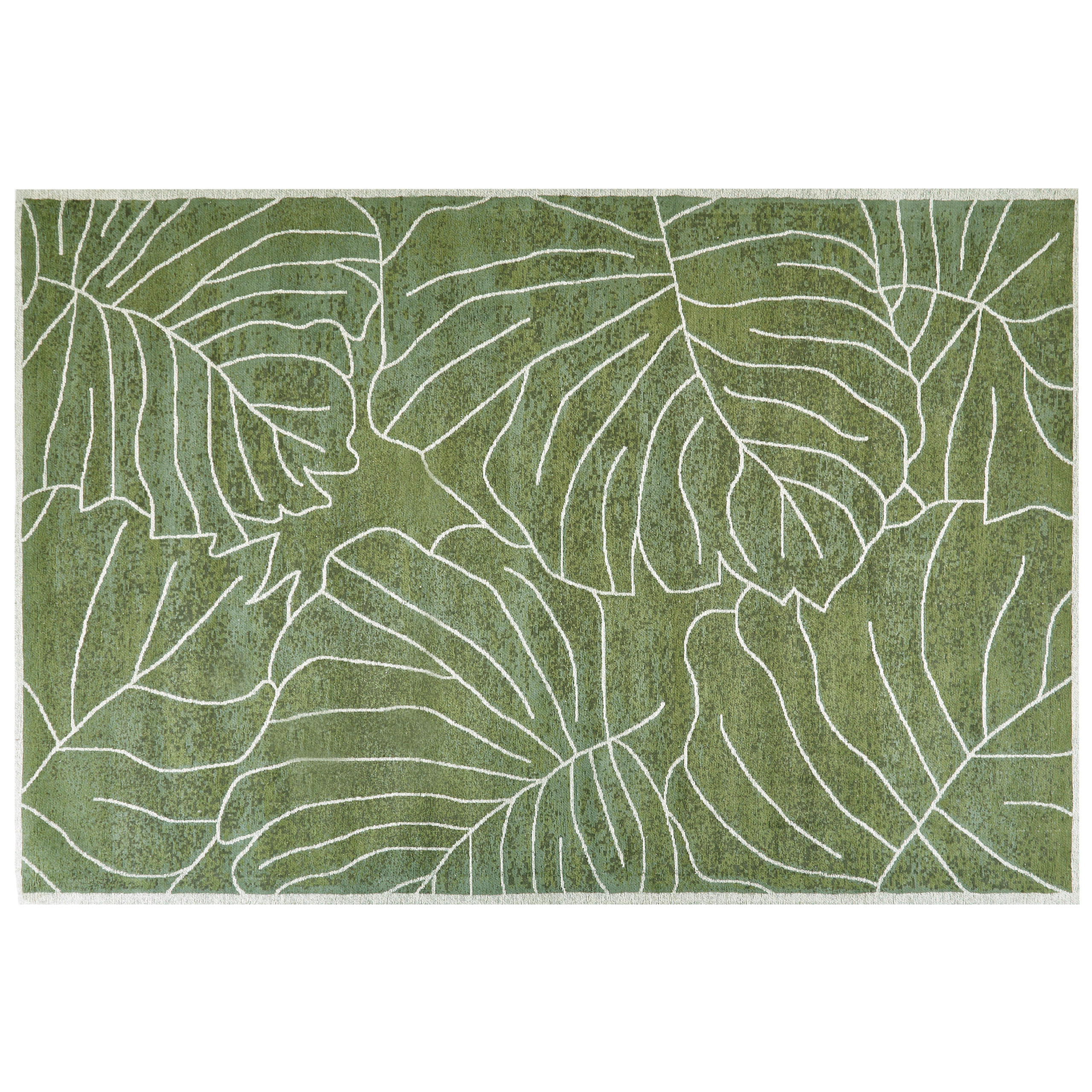 KURZFLOR-TEPPICH Sarmin 300/200 cm - Grün, Textil (200/300cm) - Beliani