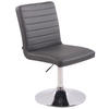 ESSZIMMERSTUHL Evon, Kunstleder grau - Edelstahlfarben/Grau, Textil/Metall (44/97/60cm) - TPFLiving