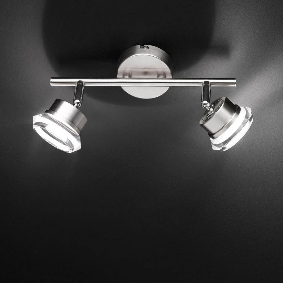 LED DECKENLEUCHTE Morgan Silber Chrom - Silberfarben, Metall (26.5/8/15cm) - Wofi