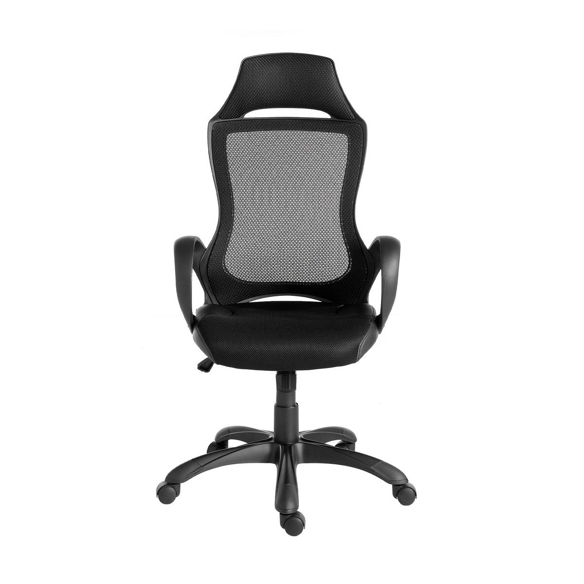 DREHSTUHL Schwarz 63/64/132 cm - Schwarz, Textil (63/132/64cm) - ANGEL CERDA