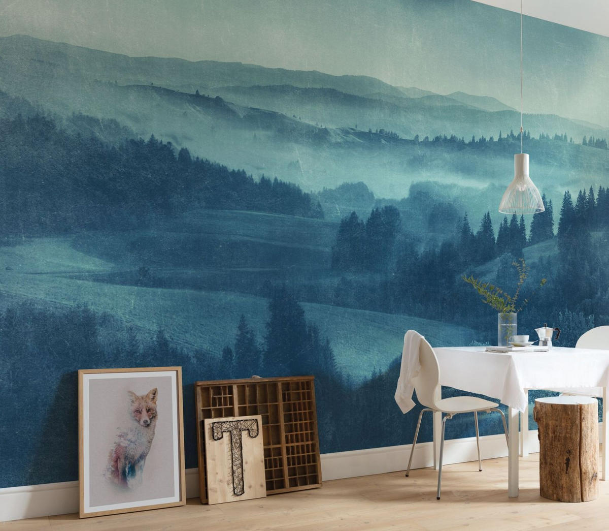 FOTOTAPETE Landschaft 400 x 250 cm - Blau, Papier (400/250cm) - Sanders & Sanders