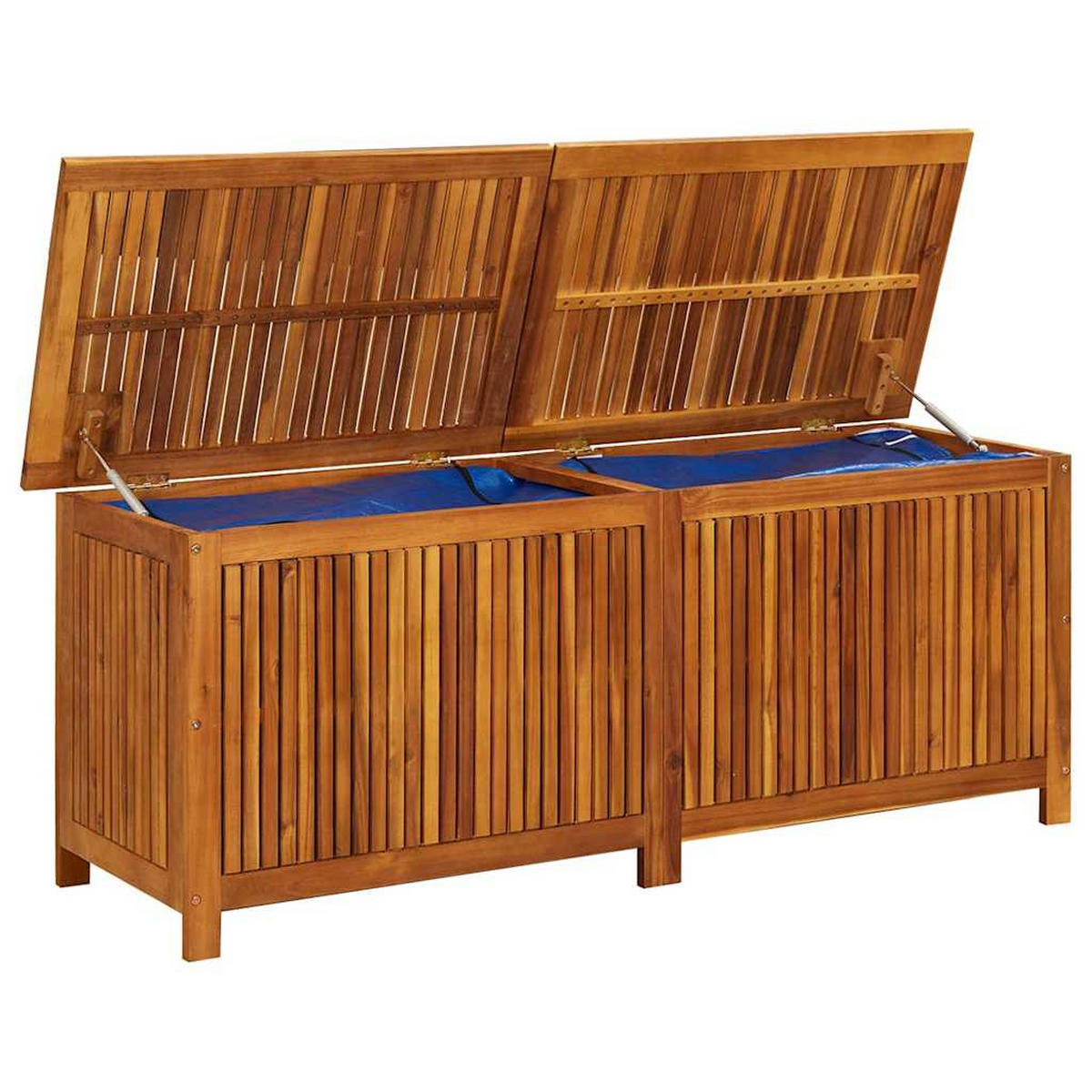 GARTEN-AUFBEWAHRUNGSBOX 150/50/58 Cm Massivholz Akazie - Akaziefarben, Holz (150/58/50cm) - vidaXL
