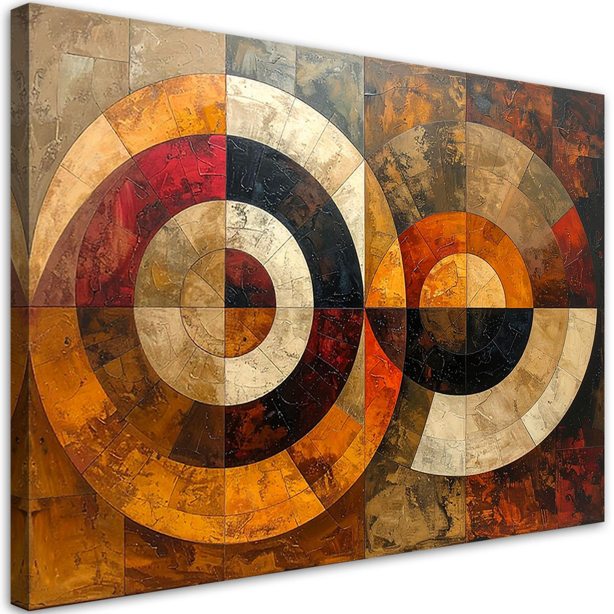 LEINWANDBILD Abstraktion 45x30cm - Braun, Textil (45/30cm) - Feeby