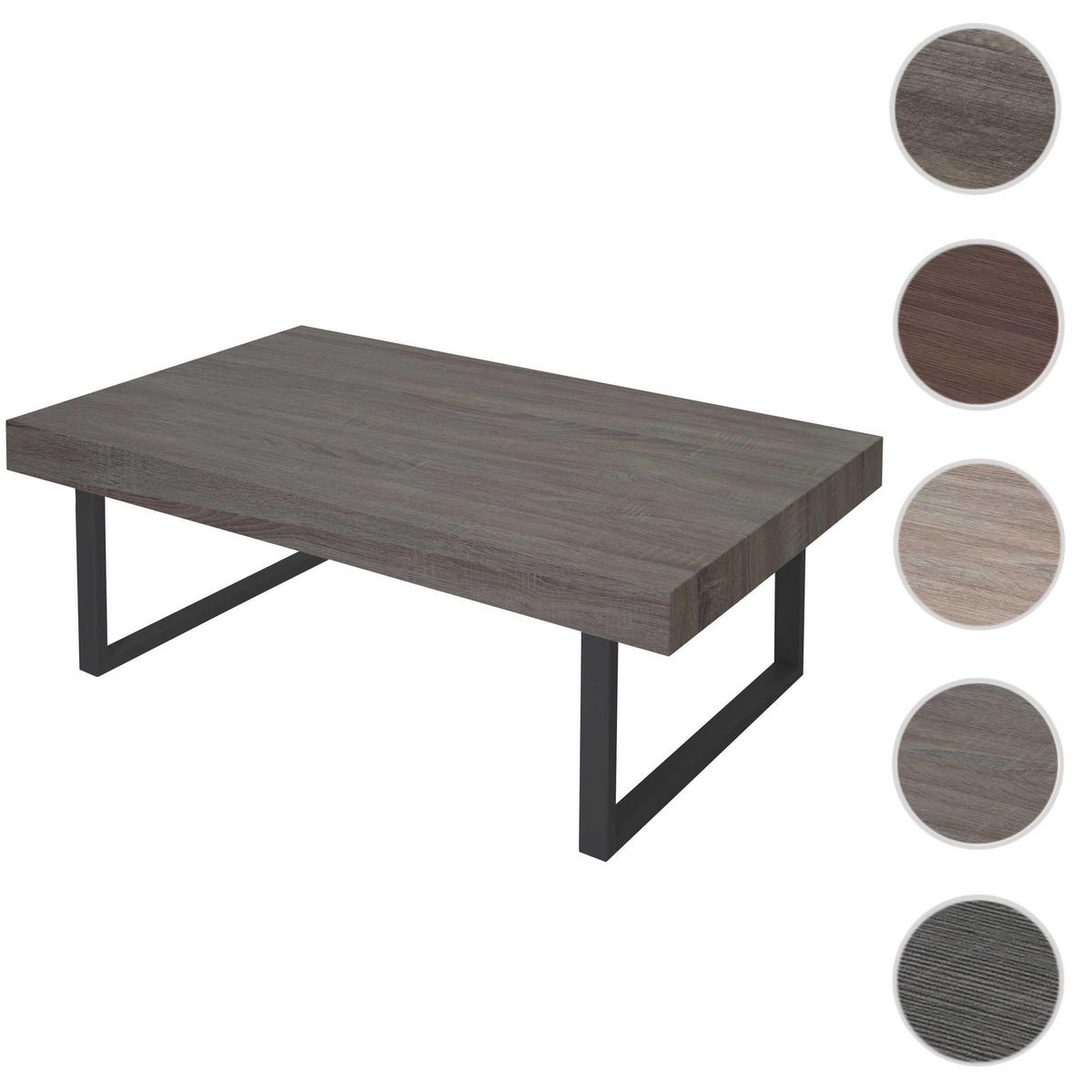 COUCHTISCH rechteck Eiche dunkel - Trüffeleichefarben, Holz (60/110/40cm) - MCW