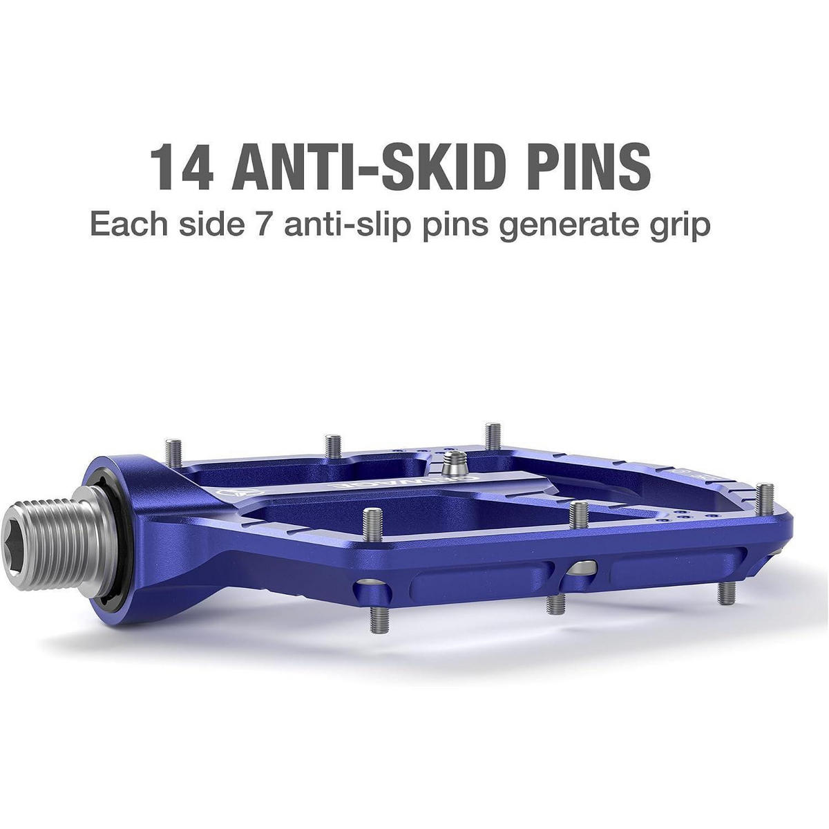 FAHRRADPEDALE CNC Aluminium 3-fach-Lagersystem Purple - Lila, Metall (10.4/1.5/11cm)