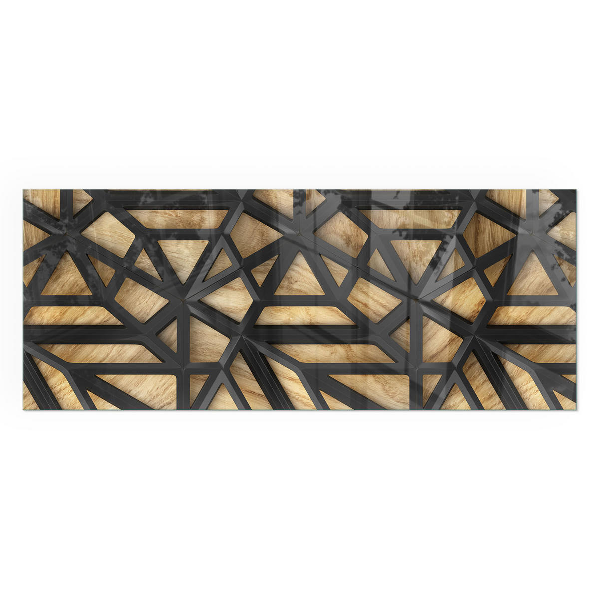 GLASPLATTE für Kamin 125x50 cm - Braun, Glas (125/50/0.4cm) - TULUP