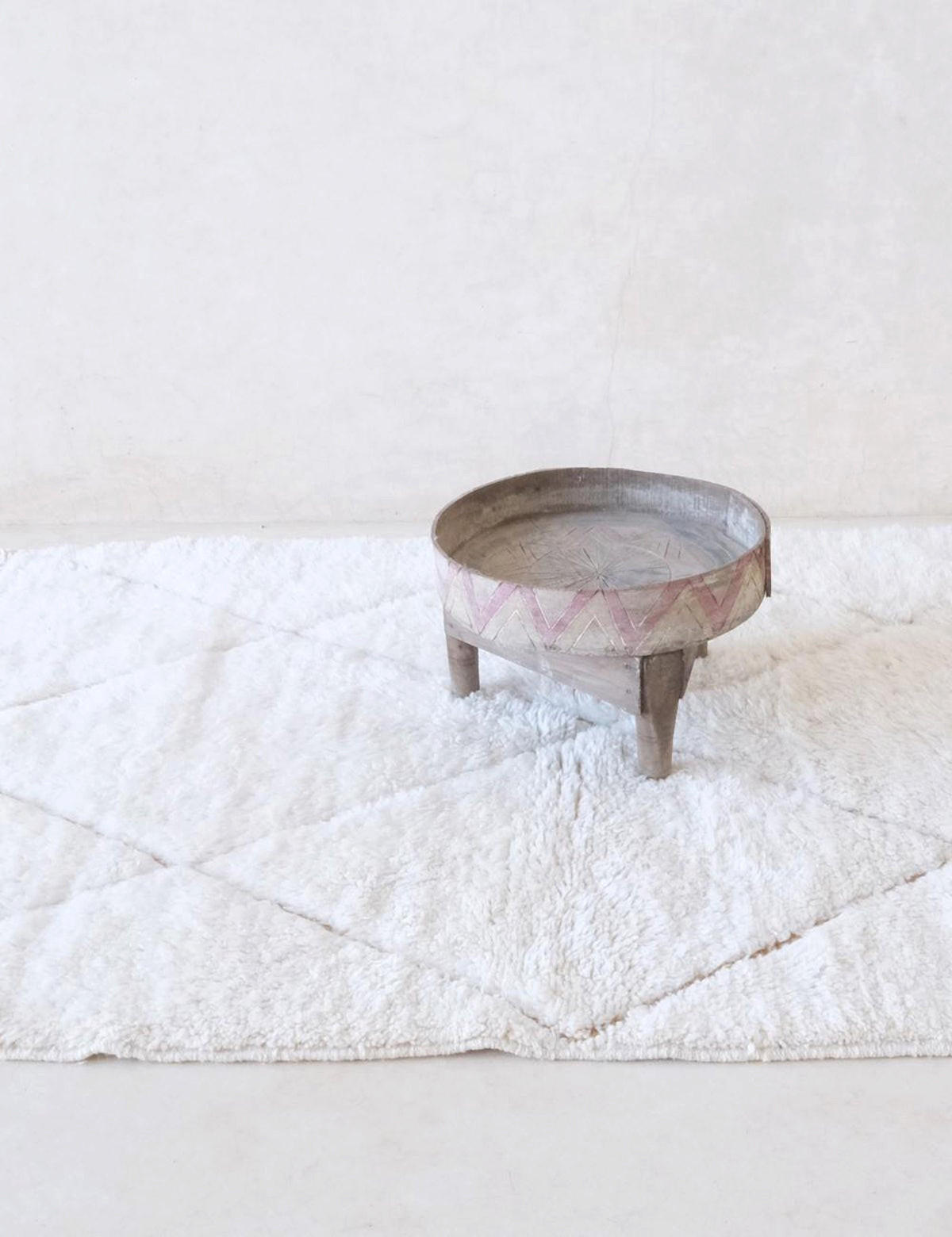 BERBERTEPPICH weich Wolle 128x 188 cm - Weiß, Naturmaterialien (128/188cm) - AFK Living