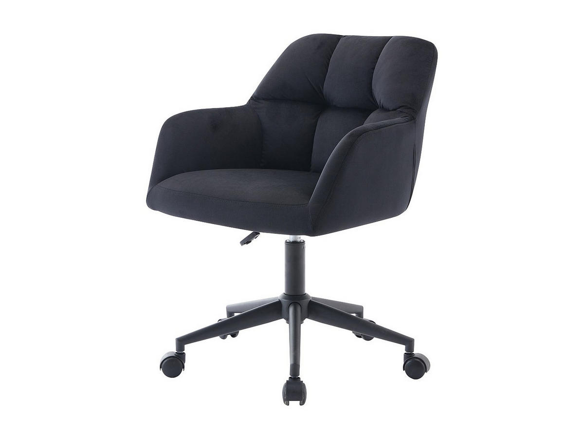 BÜROSTUHL ohne Armlehnen - 59 cm x 60 cm - stoff - schwarz Pega - Schwarz, Textil (59/86/60cm) - Vente-Unique