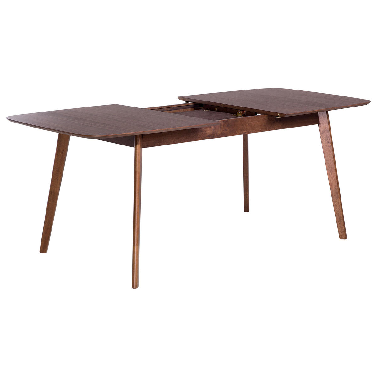 JÍDELNÍ STŮL 150-190/90/75 cm Tmavě hnědý Obdélníkový Madox - tmavě hnědá, kompozitní dřevo (150/90/75cm) - Beliani