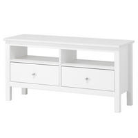 KOMMODE Massivholz 37/110/55 cm - Weiß, Holz (110/55/37cm) - hagge home