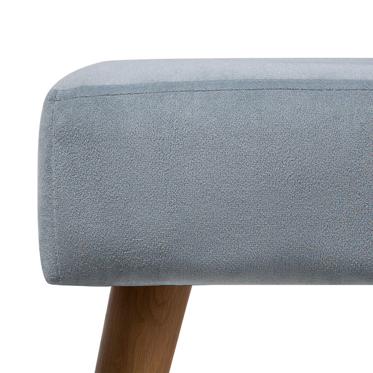 HOCKER Takoma 30/50/35 cm - Grau, Textil (50/35/30cm) - Beliani