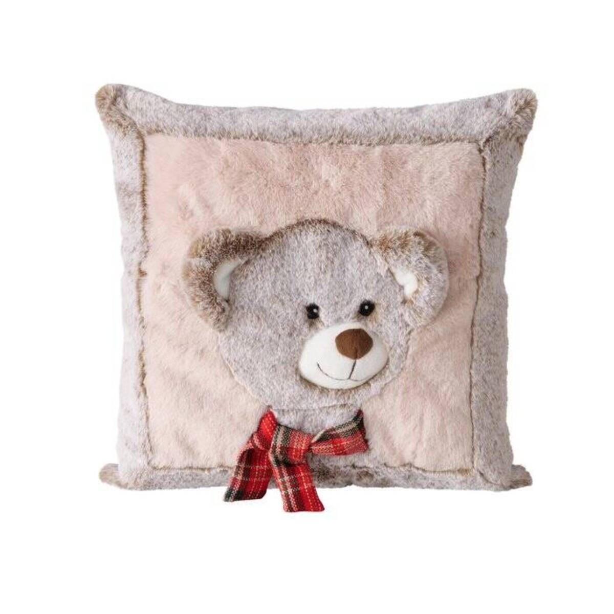 KISSEN Plüschtiermotiv Leon 35/35 cm - Multicolor, Textil (35cm) - Boltze Home