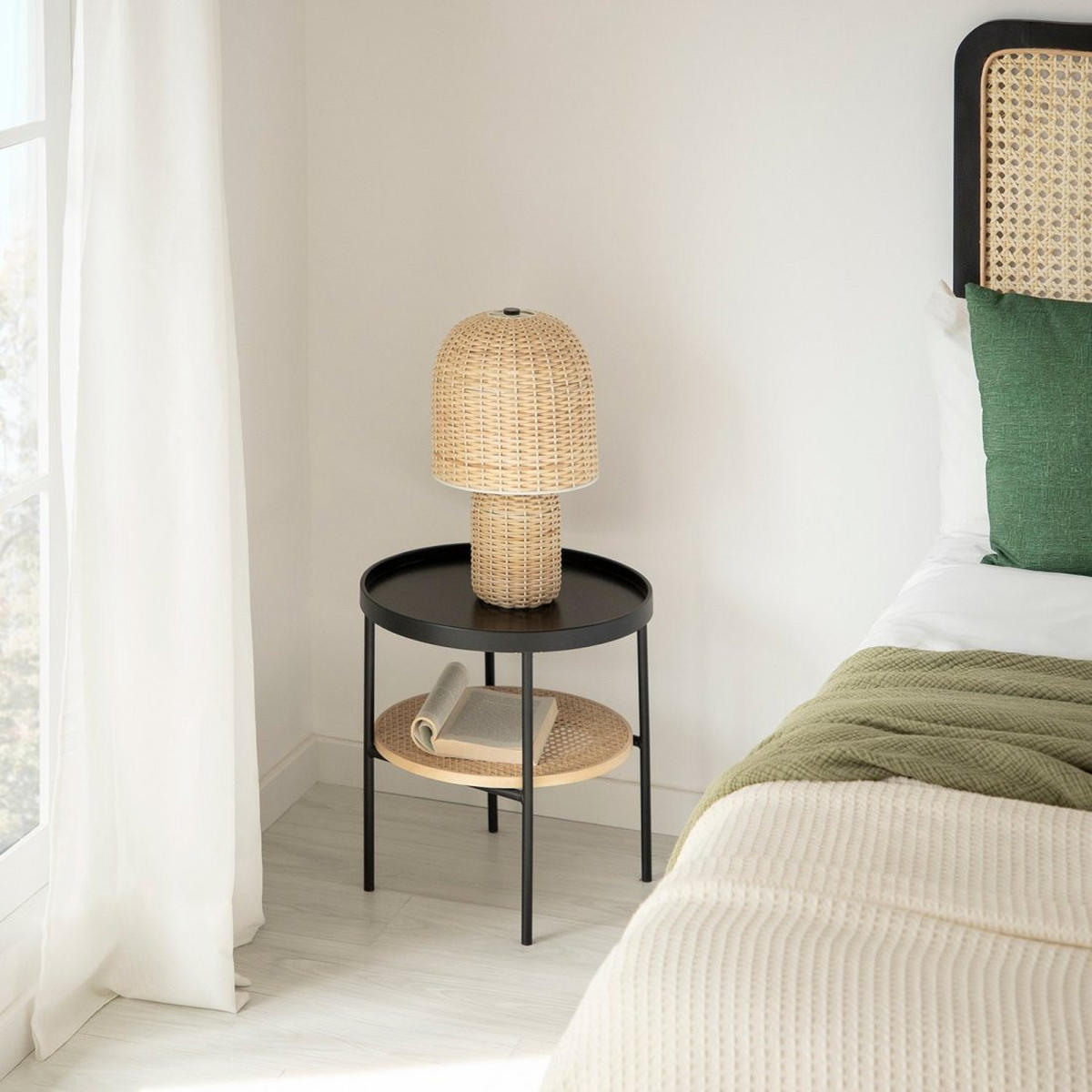 BEISTELLTISCH Niko Schwarz 45 cm x 46,5 cm 2er-Set - Schwarz, Metall (45/45/46cm) - Klast Home