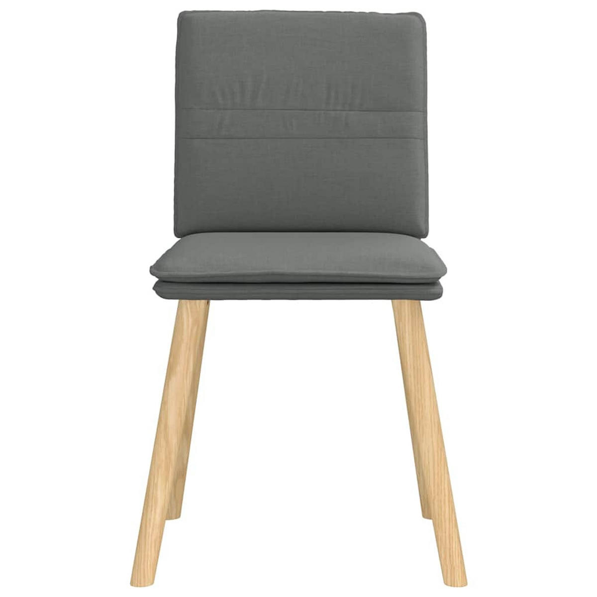 ESSZIMMERSTÜHLE 2 Stk. Dunkelgrau Stoff 45*54*86cm - Dunkelgrau, Metall (45/86/54cm) - ZMH