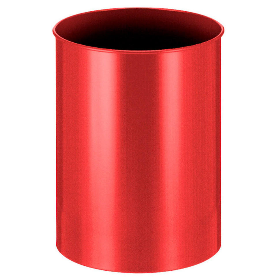 PAPIERKORB Stillvoll Metall 30 Liter 47x33,5 cm Rot - Rot, Metall (33.5/47/33.5cm) - PROREGAL