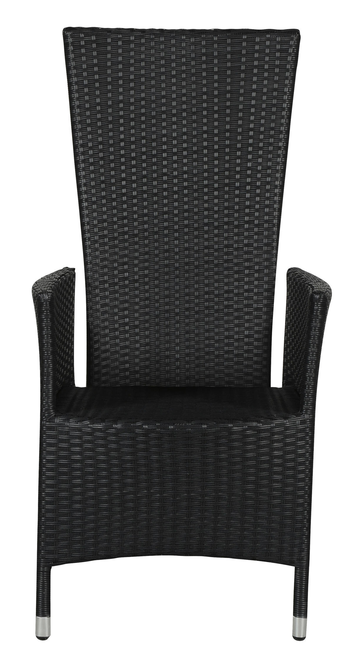 GARTENSTUHL 2er Set Schwarz - Schwarz, Holzwerkstoff (58/110/60cm) - ebuy24