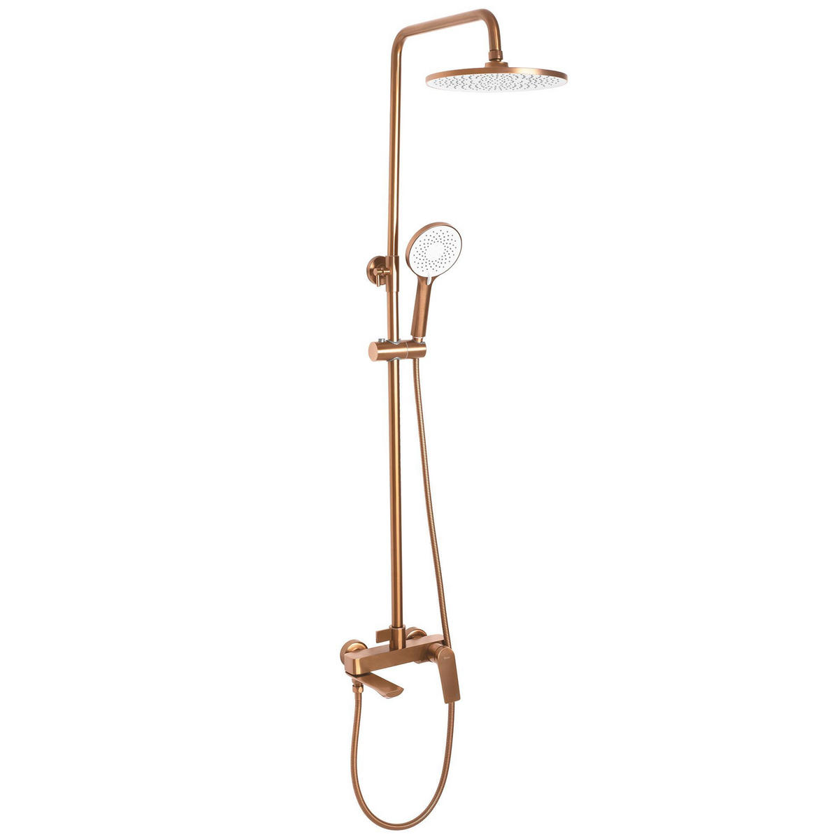 DUSCHGARNITUR Rea Avalon Copper Brush - Kupferfarben, Metall (24/130/50cm) - REA