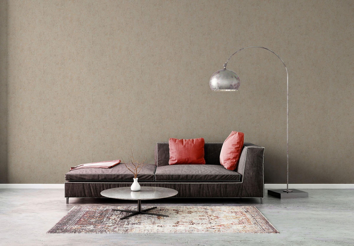 VLIESTAPETE Beige 53/1005 cm - Beige, Textil (53/1cm) - KUNSTLOFT