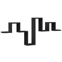 WANDREGAL 104,5/10/43 cm aus Holzwerkstoff Schwarz - Schwarz, Holz (104.5/43/10cm) - vidaXL