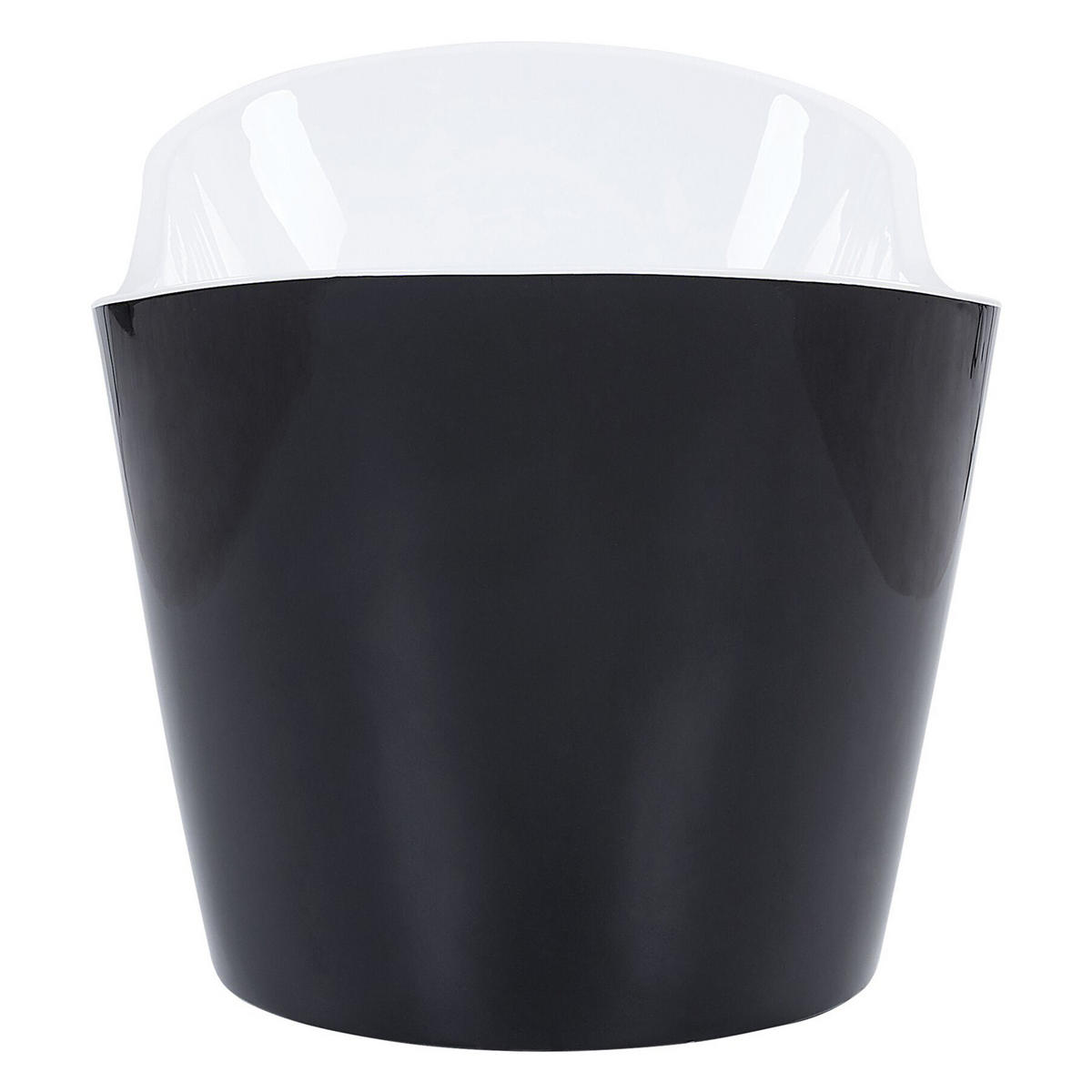BADEWANNE FREISTEHEND 76x160x72 cm schwarz Antigua - Schwarz, Kunststoff (76/72/160cm) - Beliani
