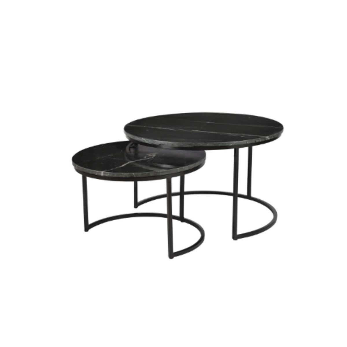 XXXLutz Couchtisch Schwarz 70x40x70 cm