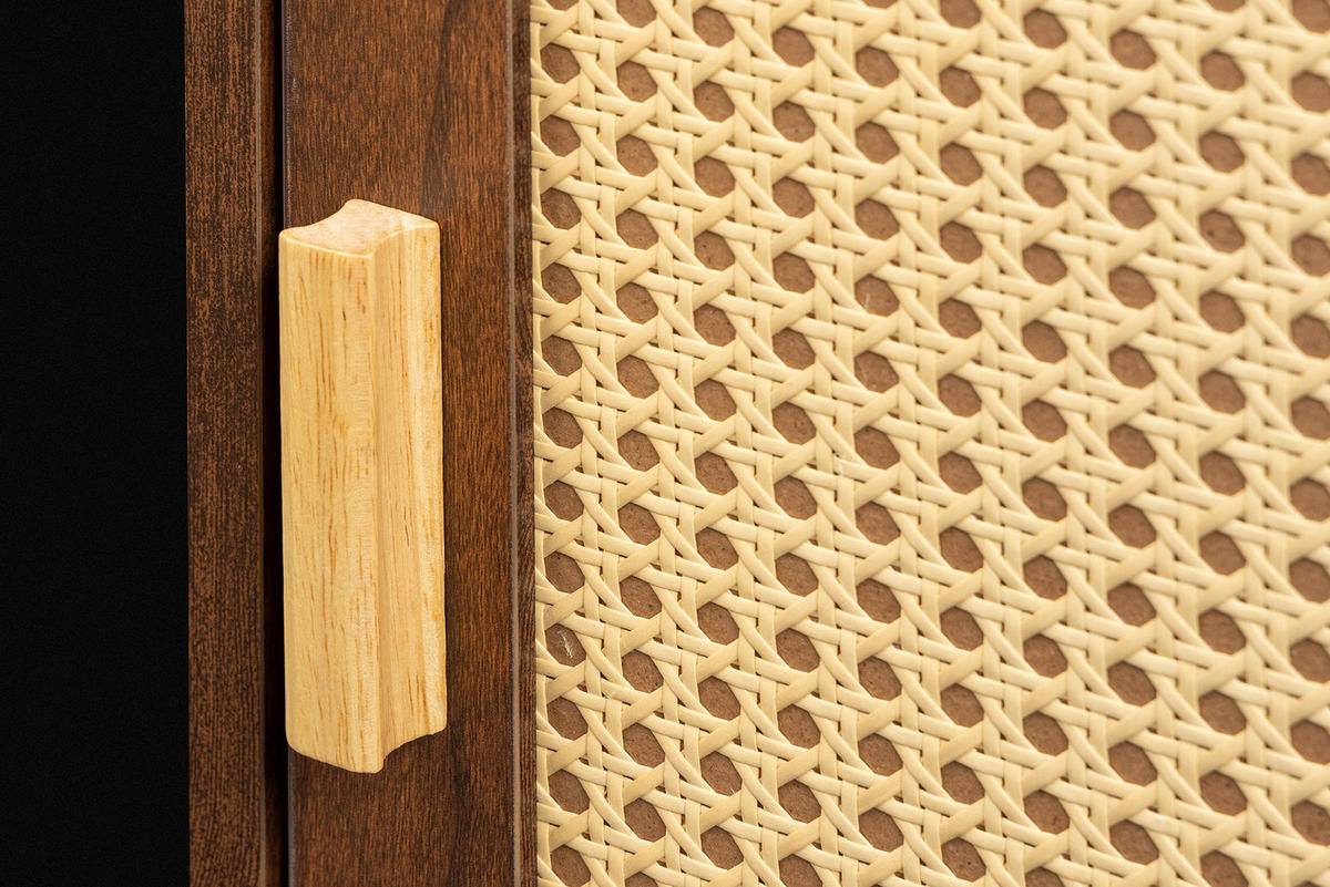 NACHTTISCH VIENNA Schichtholz Braun 60 cm - Braun, Holz/Holzwerkstoff (40/58/30cm) - riess-ambiente