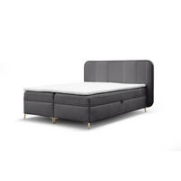 BOXBETT Alize - Anthrazit, Holzwerkstoff/Textil (200/200cm) - Fun Möbel