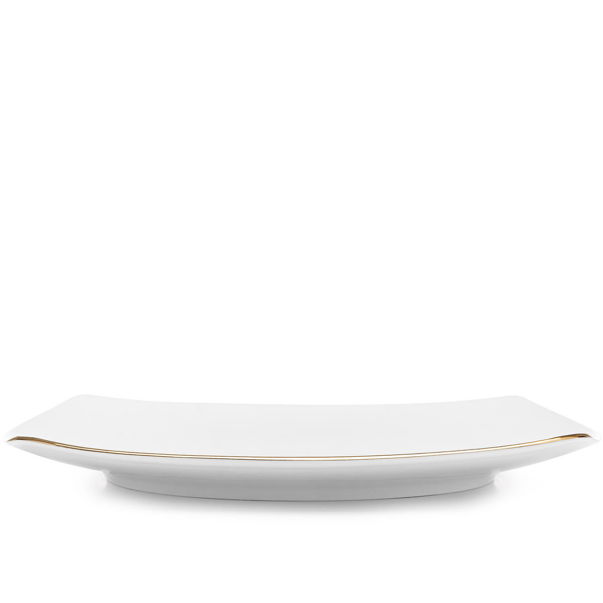 SPEISETELLER CARLINA 6-tlg - Goldfarben/Weiß, Keramik (25.5cm) - KONSIMO®