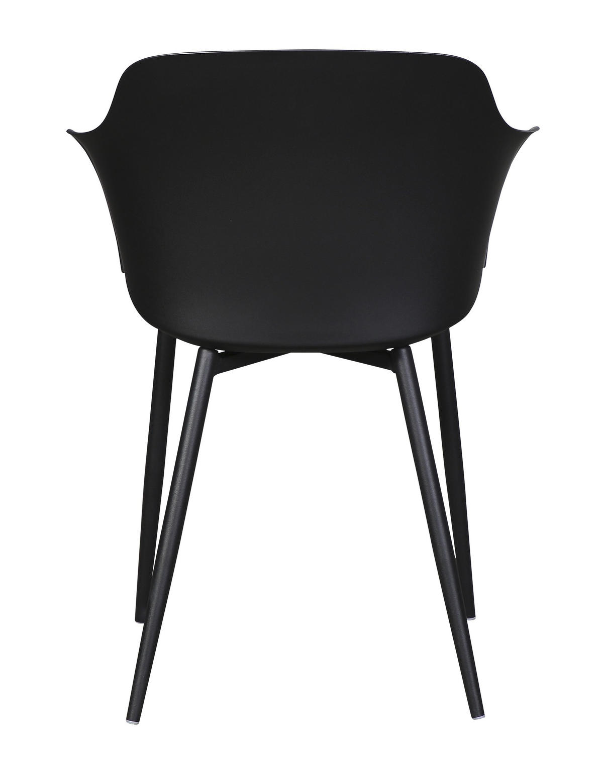 GARTENSTUHL 2er Set Schwarz - Schwarz, Holzwerkstoff (59/82/52cm) - ebuy24