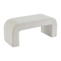 SITZBANK - 110 cmcm x 41 cmcm - Stoff - Weiß - CALVELO - Weiß, Textil (110/46/41cm) - Vente-Unique