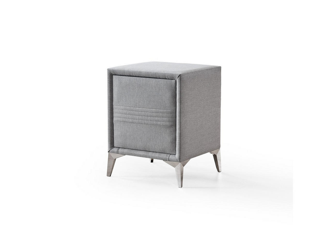 POLSTERBETT Cool Touch 120x200 Grau - Grau, Textil/Metall (120/200cm) - Villa Möbel