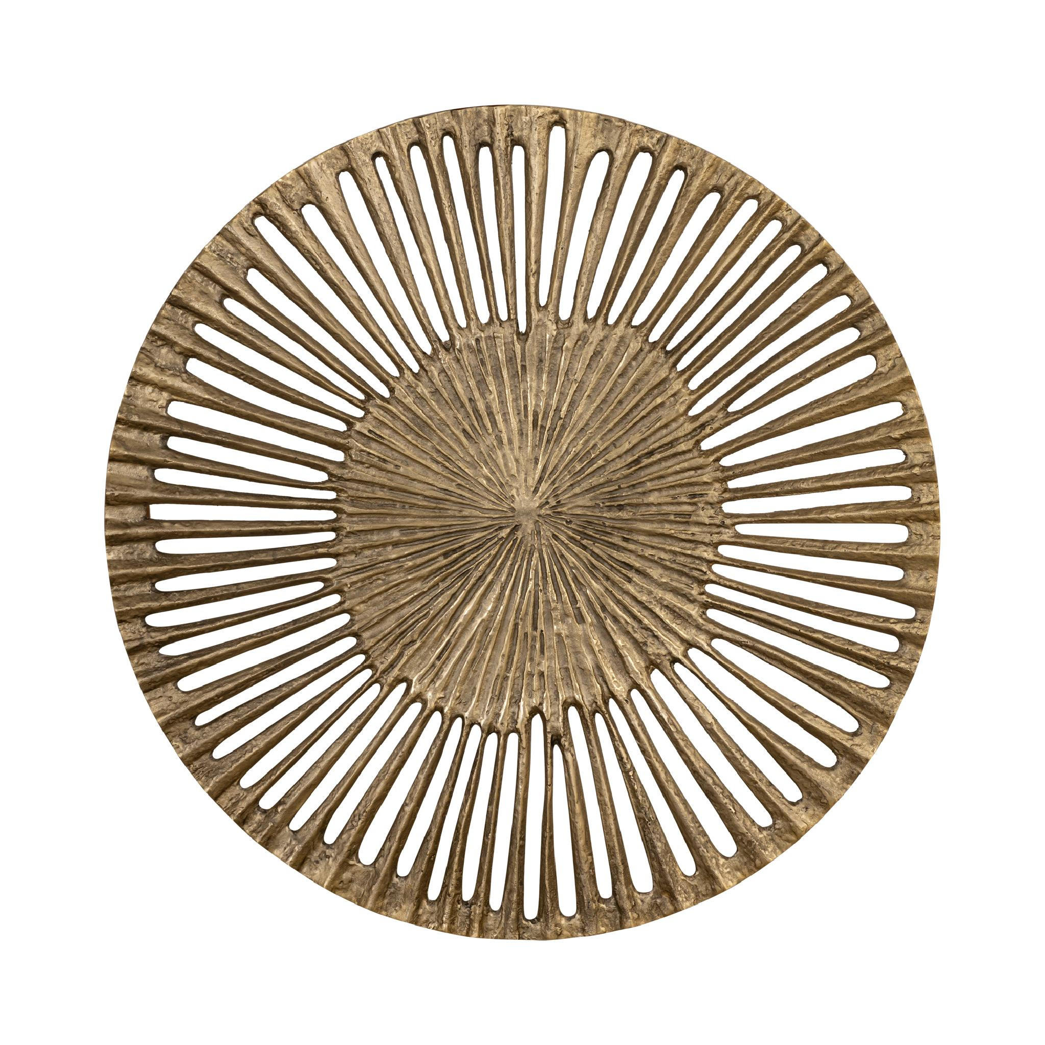 WANDPANEEL Marjun Gold 90/90/1cm - Goldfarben, Metall (90/1/90cm) - PTMD Collection