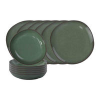 TAFEL-SET Lave Vert 12er Set - Grün, Keramik (1/1/1cm) - like.Villeroy & Boch