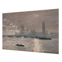 FOTOTAPETE 152x104 cm - Nachtpanorama - Grau, Textil (152/104cm) - Wallfluent