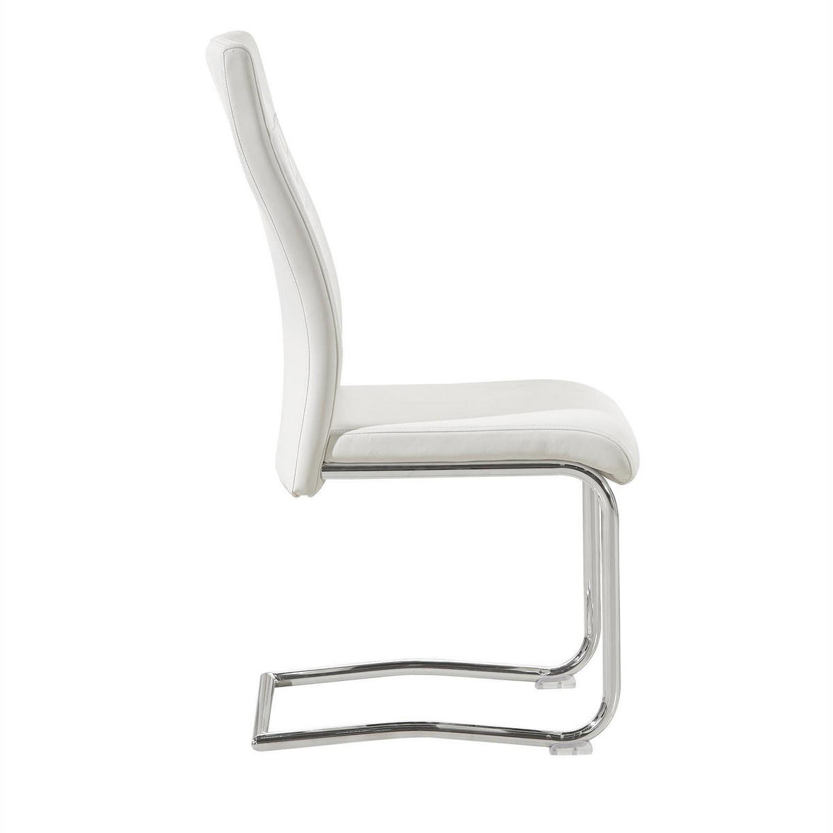 ESSZIMMERSTUHL LOANO 4ER-SET - Weiß, Textil (42/98/60cm) - CARO-Möbel