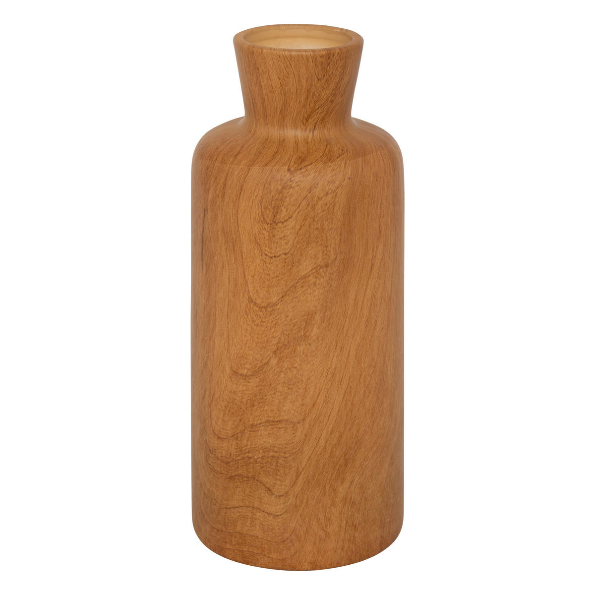 KERAMIKVASE Sao 30 cm Holzoptik - Braun, Keramik (30cm) - Atmosphera Createur d´interieur