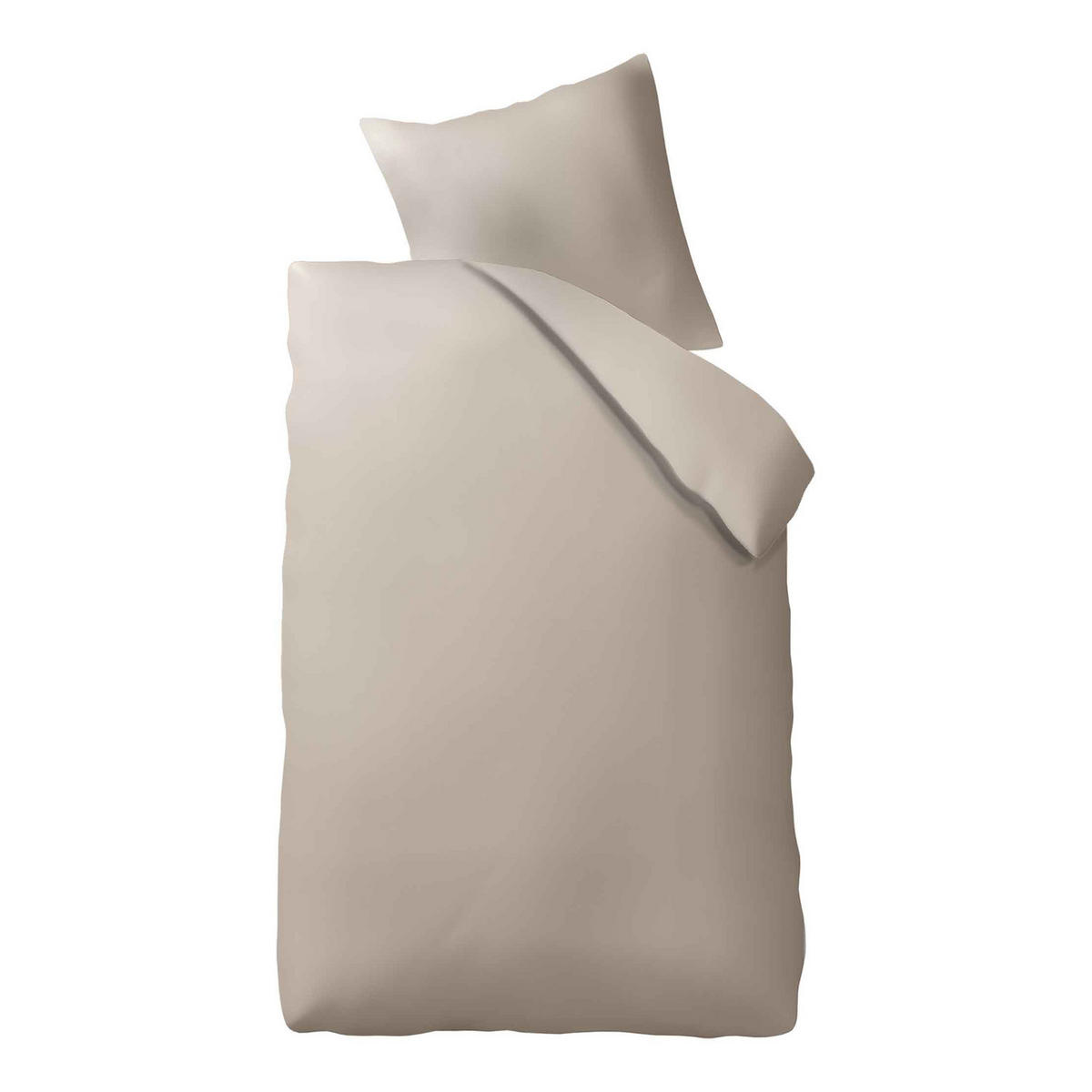 MAKOSATIN BETTWÄSCHE Nightlife Deluxe aus Baumwolle 155 x 220 cm - Beige, Textil (135/200cm) - Butlers