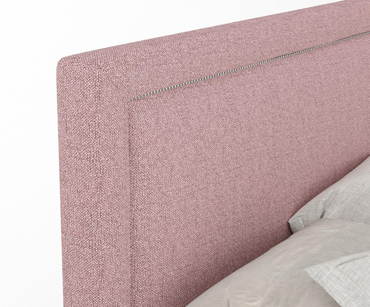 BOXSPRINGBETT Lavenda Rosa 160/200 cm - Schwarz/Rosa, Holz/Holzwerkstoff (160/200cm) - Maison de Reve