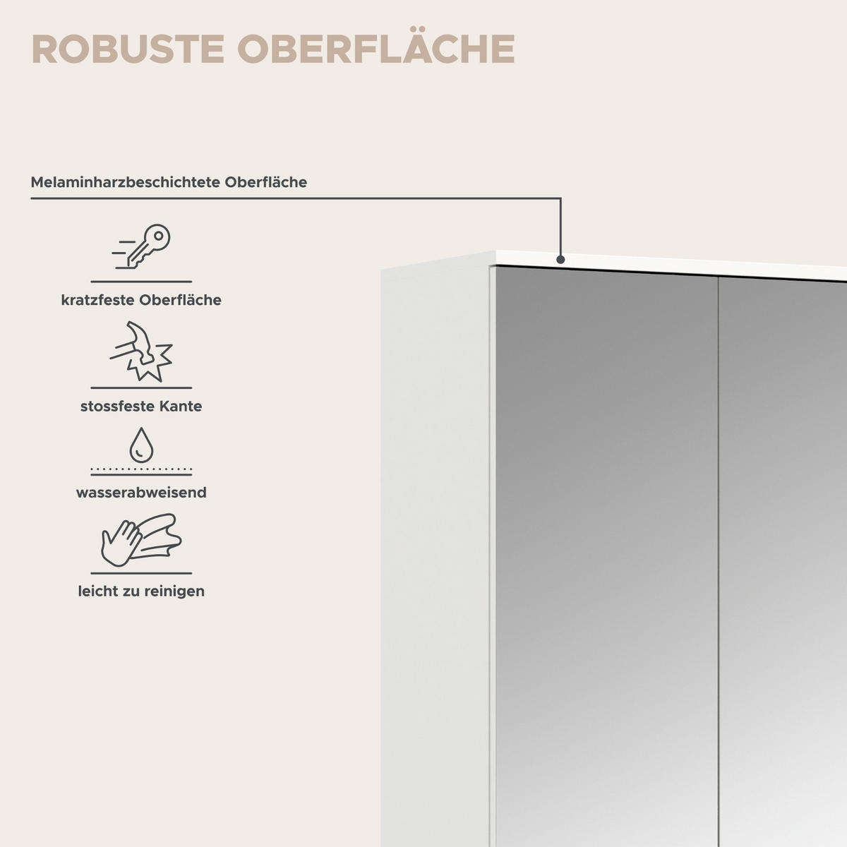 GARDEROBENSCHRANK weiß Hochglanz 232 cm, Schuhschrank XXL, mit Spiegeltüren - Chromfarben/Weiß Hochglanz, Holzwerkstoff/Kunststoff (341/193/34cm) - Inn.Furn