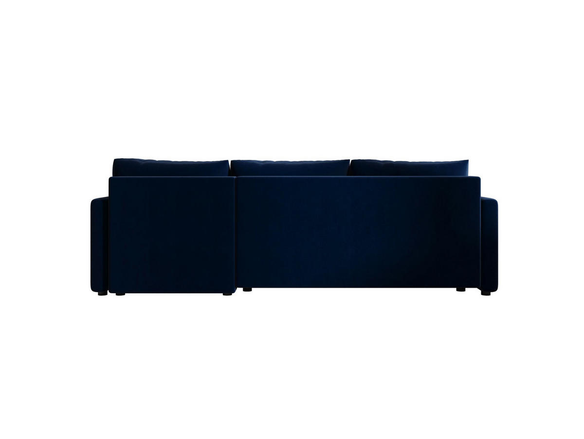 ECKSOFA MOS L BIS Itaka 11 Rechts mit Schlaffunktion - Dunkelblau, Textil (220/143cm) - Bedante