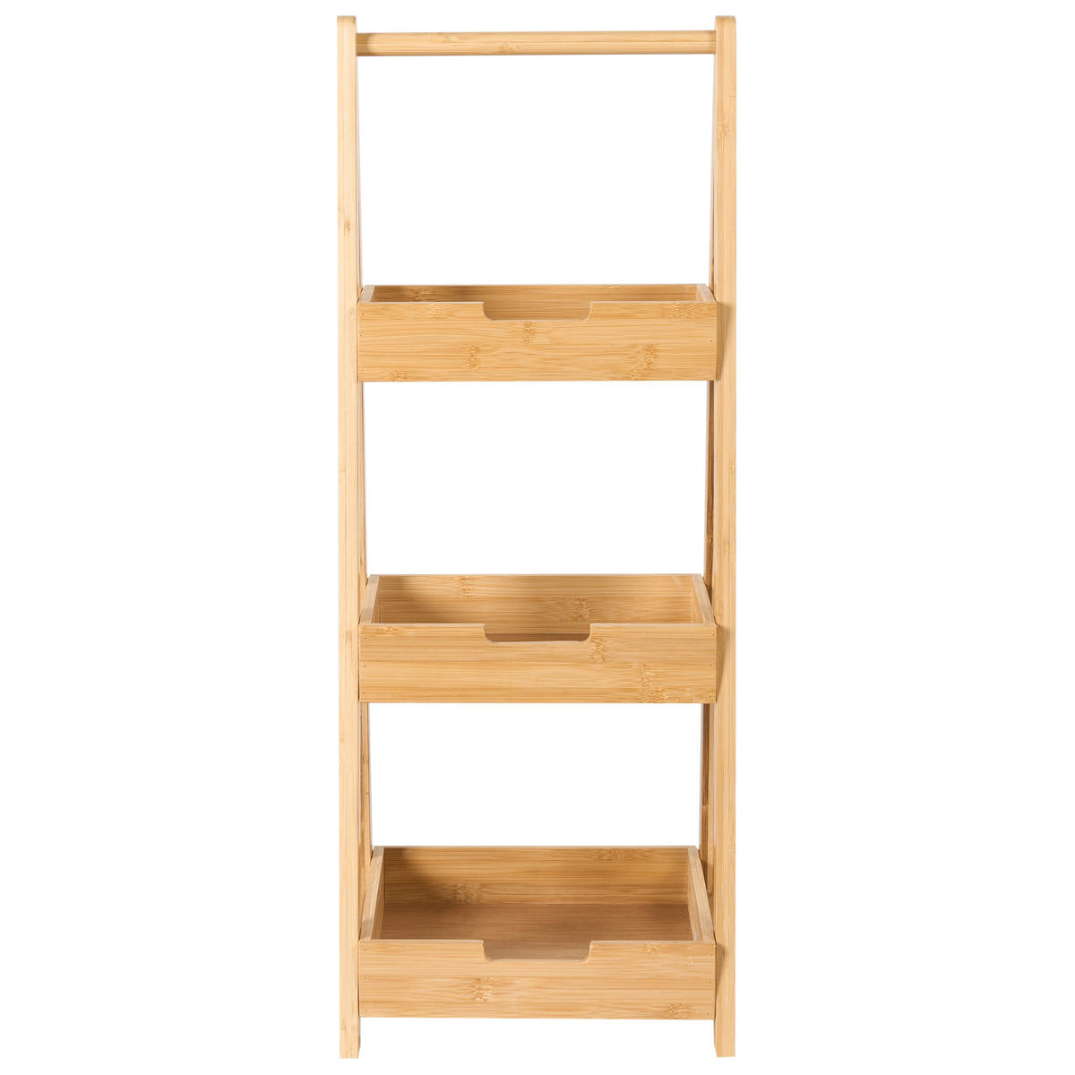 RAFT bambus maro deschis Alerce - maro, lemn (30/78/25cm) - Beliani