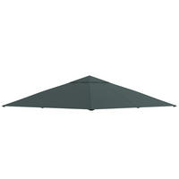 PAVILLONDACH 298/295 cm aus Polyester mit PA-Beschichtung, UV-Schutz und Entwässerungslöchern, Dunkelgrau - Dunkelgrau, Textil (295/1/298cm) - Redom