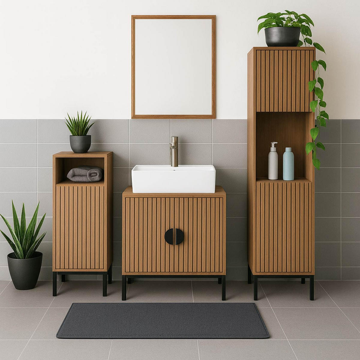 KOMODA Hnedá - hnedá, kompozitné drevo (39/98/30cm) - MCW