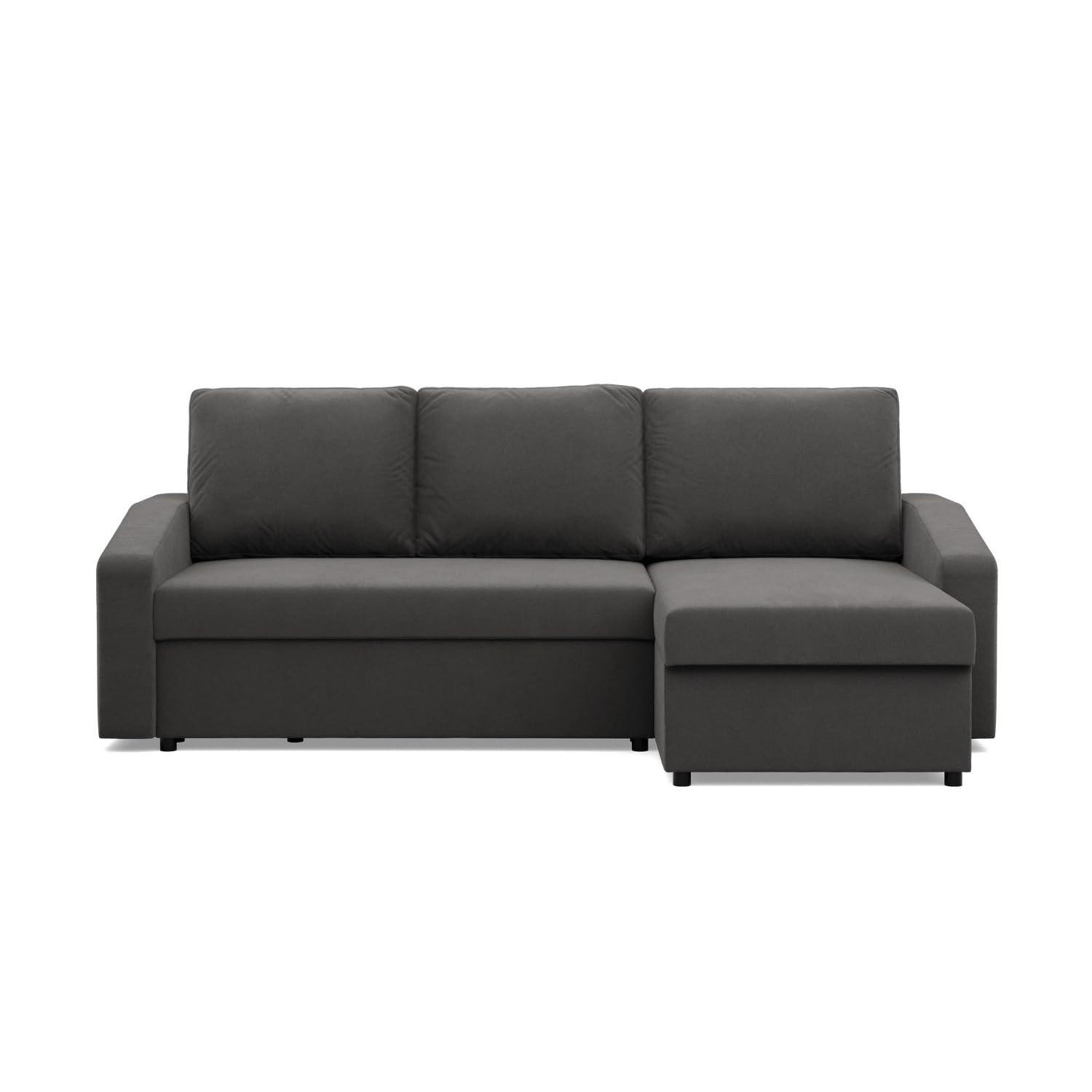 ECKSOFA MIT SCHLAFFUNKTION NEO, Grau - Grau, Textil (231/140cm) - Mebligo